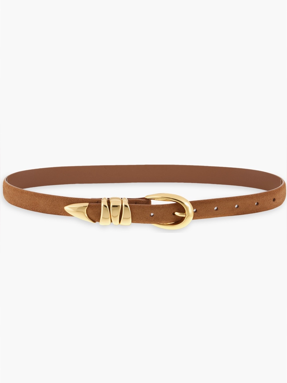 Madewell Triple Keeper Suede Belt